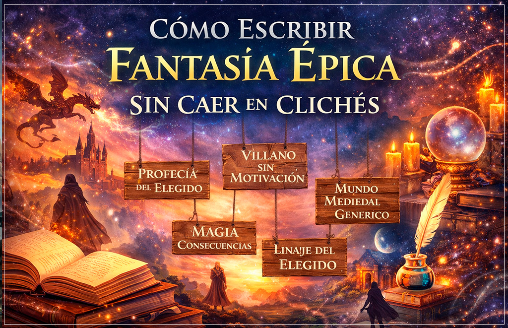 Cómo escribir fantasía épica sin clichés | Guía práctica